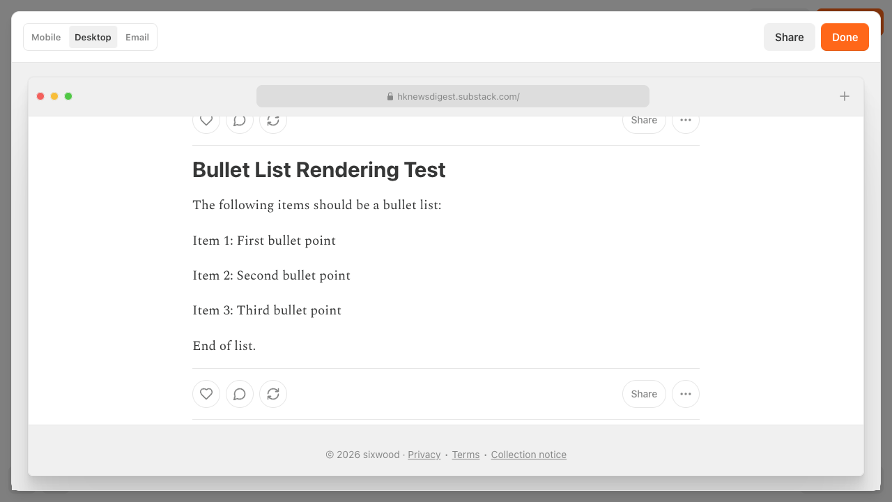 Markdown before conversion